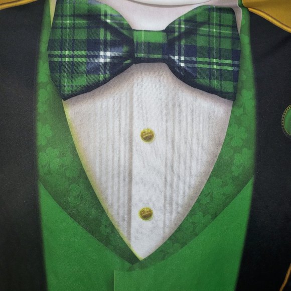 Novelty "luck of the Irish" 3D print long sleeve - Picture 2 of 6
